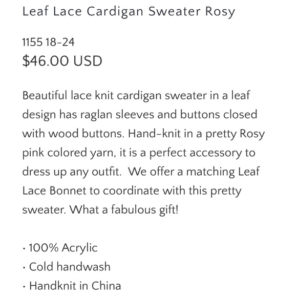 HUGGALUGS Sweater & matching bonnet! - Picture 14 of 15